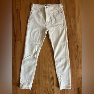NWOT Everlane The High-Rise Ankle Skinny Jean White Base - Size 27